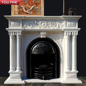 Chimenea Decorativa de Interior de Mármol Estilo <span class=keywords><strong>Romano</strong></span> Antiguo - Product Image 2