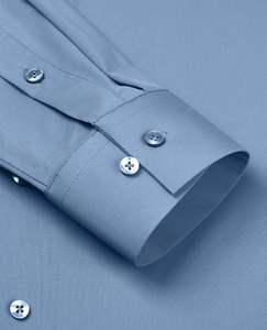 Camisas de Vestir para Hombre, Cuello Clásico, Corte Entallado, Transpirables, Color Azul Marino, para Oficina y Brunches de Fin de Semana, Temporada de Primavera - Product Image 6