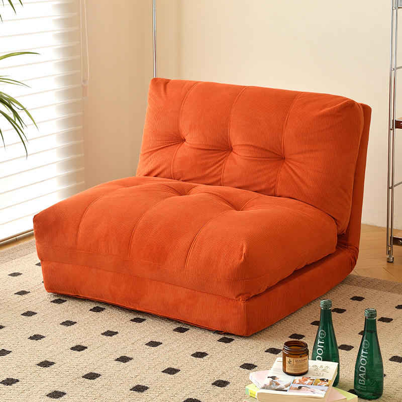 Velours côtelé - Orange corail