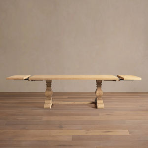 Mesa de Comedor Moderna de Madera Maciza Natural, Mesa de Cocina Rectangular Grande Personalizada, para Comedor, Sala de Estar - Product Image 2