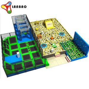 Petite aire de jeux pour enfants à prix d'usine équipement d'intérieur Bungee Jumping Square <span class=keywords><strong>Trampoline</strong></span> Park - Product Image 3