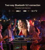 Projecteur intelligent WiFi Netflix - Officiellement autorisé - Mise au point automatique et correction de la distorsion trapézoïdale - Audio Dolby HIFI Stéréo - 4K - Projecteur portable pour films - Extérieur