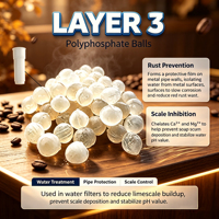 Filtre anticalcaire à polyphosphate PP ACF à haut débit 20L/min pour les cafés, les boulangeries, les stations de lavage de voitures