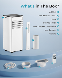 Climatiseurs portables EUHOMY 10 000 <span class=keywords><strong>BTU</strong></span>, climatiseur intelligent avec télécommande, déshumidificateur, ventilateur - Product Image 5