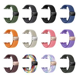 Correa de Tela Trenzada RYB con Hebilla Ajustable para <span class=keywords><strong>Apple</strong></span> <span class=keywords><strong>Watch</strong></span> Series 11 10 9 8 7 <span class=keywords><strong>6</strong></span> 49mm 46mm 45mm 44mm 42mm 41mm 40mm - Product Image 1