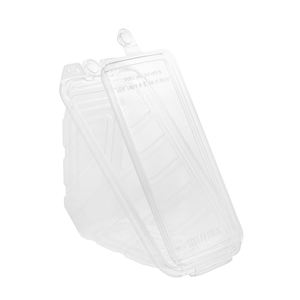 Venta caliente 17OZ con bisagras Clamshell Sandwich Wedge Grado alimenticio RPET Takeaway Tamper Evident Freshness Preservation Reciclado - Product Image 1
