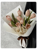 Papier d'emballage pour fleurs imperméable de 56 cm x 10 yards, papier d'emballage floral coréen, papier d'emballage pour fleuristes