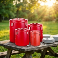 Conteneur alimentaire isotherme à double paroi pour le transport et la transformation thermos/ glacière pour nourriture