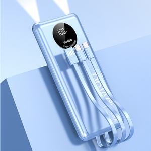 Cargador de Teléfono Multifunción con 3 Cables Integrados, 20000mAh, 66W, Banco de Energía Portátil para Viajes al Aire Libre, Nuevo y en Oferta - Product Image 3