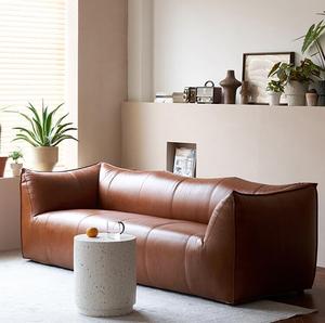 Canapé-lit gonflable moderne, incurvé, luxueux, en cuir véritable, écologique, pour hôtel, <span class=keywords><strong>appartement</strong></span>, trois places, réglable - Product Image 3