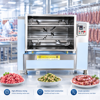 Mélangeur à viande horizontal Yido 50L-3000L à double pelle sous vide avec mélangeur pour farce de raviolis, saucisses et boulettes de viande