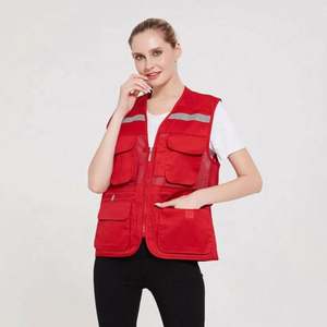 Chaleco Cargo de Poliéster Impermeable y Reflectante de Alta Calidad para Hombre, de Secado Rápido, con Múltiples Bolsillos, para Escalada, Caza, Fotografía, Verano - Product Image 4