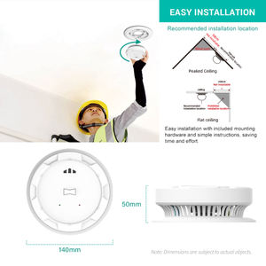 Anka AJ-970SAW wifi thông minh trung tâm an ninh cảm biến quang điện điều khiển từ xa 85dB báo động AC/có dây/Kết nối với nhau an ninh nhà - Product Image 6
