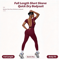 Combinaison de yoga et fitness pour femme, sans coutures, dos découpé, effet froncé, col carré, bretelle asymétrique, anti-transpiration, longueur intégrale, effet fessier galbé
