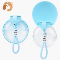 Bouteille d'eau portable anti-fuite pour chien, bol de voyage pliable en silicone pour la marche en plein air, la randonnée et le camping, logo personnalisé