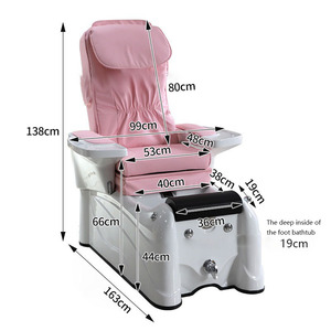 Machine de massage des pieds rose, confortable, électrique, pour pédicure, chaise de pédicure, chaise de massage spa - Product Image 2