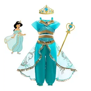 Fabrika taahhüt özelleştirilmiş küçük kız prenses elbiseler karakter performans kostümleri toptan tiyatro kostümleri
