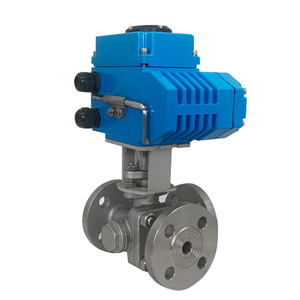 Actuador de control de flujo de acero inoxidable con brida para gas, OEM personalizable, válvula de bola de 3 vías - Product Image 5