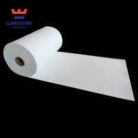 Papier isolant réfractaire en fibre céramique, conductivité thermique 0,075, température de fonctionnement 1260°C pour chaudière industrielle et four