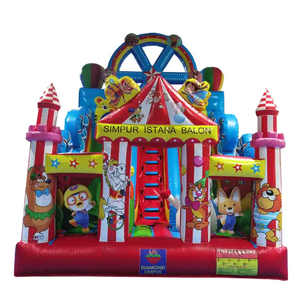 Château gonflable coloré brillant en PVC, équipement d'amusement intérieur, toboggan, magnifique château gonflable pour enfants - Product Image 2