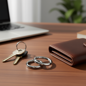 Portachiavi ILAN 35 mm colore argento per chiavi e accessori - Product Image 4