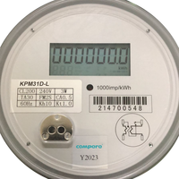 Compteur ANSI KWH Compteur d'énergie intelligent numérique monophasé et biphasé Wattmètre à armoire ronde