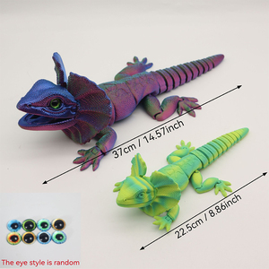 Figura de Lagarto Impresa en 3D, Totalmente Articulada y Posable, Reptil Flexible, Compañero de Escritorio, Modelo Realista, Regalo Único - Product Image 6