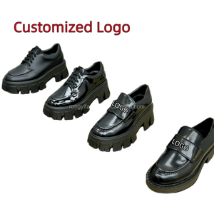 Üst sınıf yüksek son kalite kadınlar lüks tasarımcı kayma-on Trendy platformu loafer'lar bayanlar asansör yüksekliği artan tıknaz ayakkabı - Product Image 4