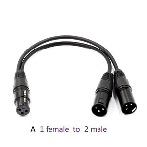 Venta caliente 0,<span class=keywords><strong>3</strong></span> m Cable XLR macho a hembra equilibrada de Audio del micrófono de la línea 1 punto <span class=keywords><strong>2</strong></span> de - Product Image 2