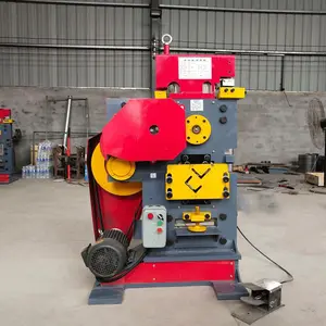 Mesin Punching Lubang Logam Multifungsi untuk Dijual Ironworker Mesin Punching dan Pemotong Gabungan Pemasok Cina