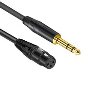Câble XLR mâle vers 3P de 6.35mm pour guitare, Microphones, haut-parleurs, amplificateur de console de son