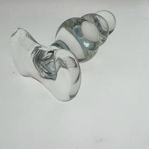 Jouets sexuels anaux YFSJ, ensemble de <span class=keywords><strong>plug</strong></span> anal et de dildo, énorme modèle <span class=keywords><strong>licorne</strong></span> bleue en verre borosilicate transparent, écologique, 11x4cm, OEM pour femmes et hommes - Product Image 3