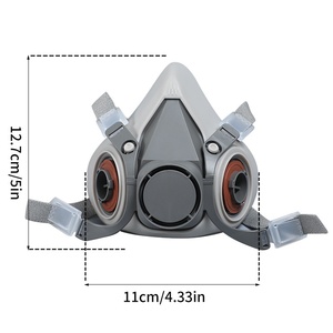 หน้ากากกันแก๊สพิษกึ่งหน้าแบบกันรังสี CBRN รุ่น 2025625-18 ยี่ห้อกวงอัน พร้อมแผ่นกรองป้องกันสารเคมีและรังสี - Product Image 3