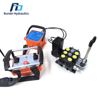 Vanne directionnelle hydraulique multi-voies, commande manuelle, joystick électrique, télécommande radio, ensemble de vanne proportionnelle, machines de construction