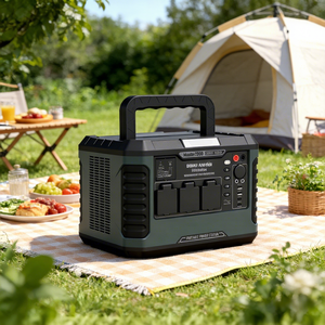 On Stock Remote Control Jump Starter Air Compressor Outdoor Backup Power 3000W <b>Solar</b> <b>Generator</b> Portable Power Station RV - Product Image 1