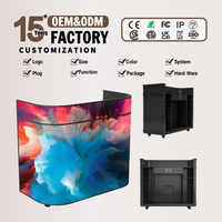 Mesa de DJ con Pantalla LED, Estilo Podium, Consola 3D Portátil en Venta