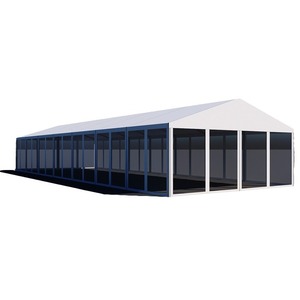 Carpa Rectangular para Ferias Comerciales, Tela Oxford Impermeable, Uso en Todas las Estaciones, Estructura Metálica con Refuerzo Diagonal - Product Image 1