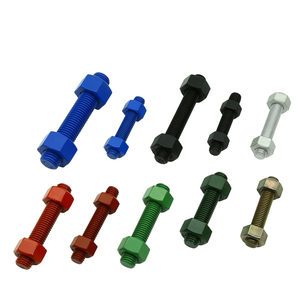 55Mm Astm A193 B7m Gr B7 Full Thread B16 <span class=keywords><strong>Stud</strong></span> <span class=keywords><strong>Bolt</strong></span> Với <span class=keywords><strong>2</strong></span> Nuts Với Hai Bu Lông Din 938 Tap End M40 <span class=keywords><strong>M6</strong></span> M8 Lớp 8.8 Hex Nặng Nut - Product Image 3