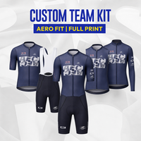 Ensemble cyclisme personnalisé OEM grande taille respirant maillot cuissard bretelles et combinaison avec impression numérique