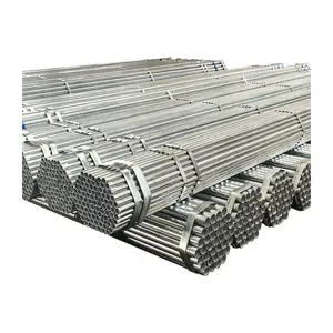 Steel Round Galvanized Solid Emt Pipe Oil Pipeline Gb Erw Plumbing Hot Dipped Galvanized Steel Pipes