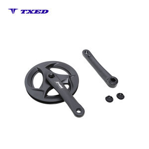 <span class=keywords><strong>Pédalier</strong></span> de <span class=keywords><strong>vélo</strong></span> de route BMX à quatre coins en forme de cœur 3/32"x42T X170MM X9/16" avec disque denté noir en aluminium anodisé léger - Product Image 5