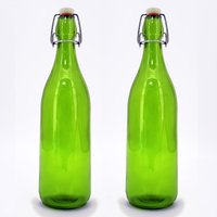 Bouteille Grolsch vide en verre, grande taille, verte, avec dessus pivotant, 330ml 500ml, 1 Litre, en Stock, nouveau