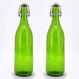 Bouteille <span class=keywords><strong>Grolsch</strong></span> vide en verre, grande taille, verte, avec dessus pivotant, 330ml 500ml, 1 Litre, en Stock, nouveau - Product Image 3