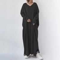 Robe en lin élégante de haute qualité, douce pour femmes, adaptée aux fêtes et à la mode décontractée