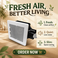 Ventilateur d'extraction universel de 10 pouces pour bureau, cuisine, usage domestique, faible bruit, alimenté par courant alternatif, ventilateur de plafond
