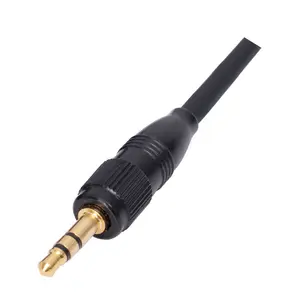 Screw Lock Stereo DIY Connector Audio Adapter 3.5mm (1/8 Inch) TRS Male Connector for Sennheiser Sony Microphone