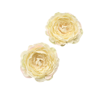 Dekorasi Natal bunga Peony buatan, kain sutra kepala bunga Peony buatan grosir 4.5CM untuk dekorasi dinding bunga pernikahan