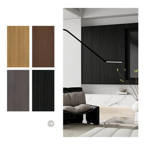 Moderne Minimalistische Uv-Muur Decoratieve Panelen Op Maat Gemaakte Technologie Houtfineer Naadloze Wandbescherming Fabrikant Fineer Fineer Fineer - Product Image 2