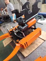 Attache rapide rotative à 360 degrés GJEM avec grappin, coupleur hydraulique rapide pour excavatrice