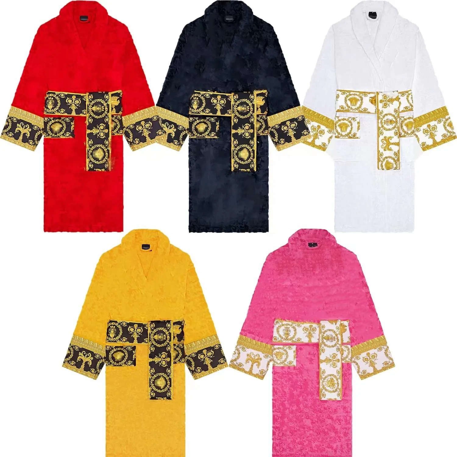 HLY Women Nighty Bathrobe Women's Sleepピュアコットンジャカードパジャマバスローブアリュールウーマンバスローブパジャマ